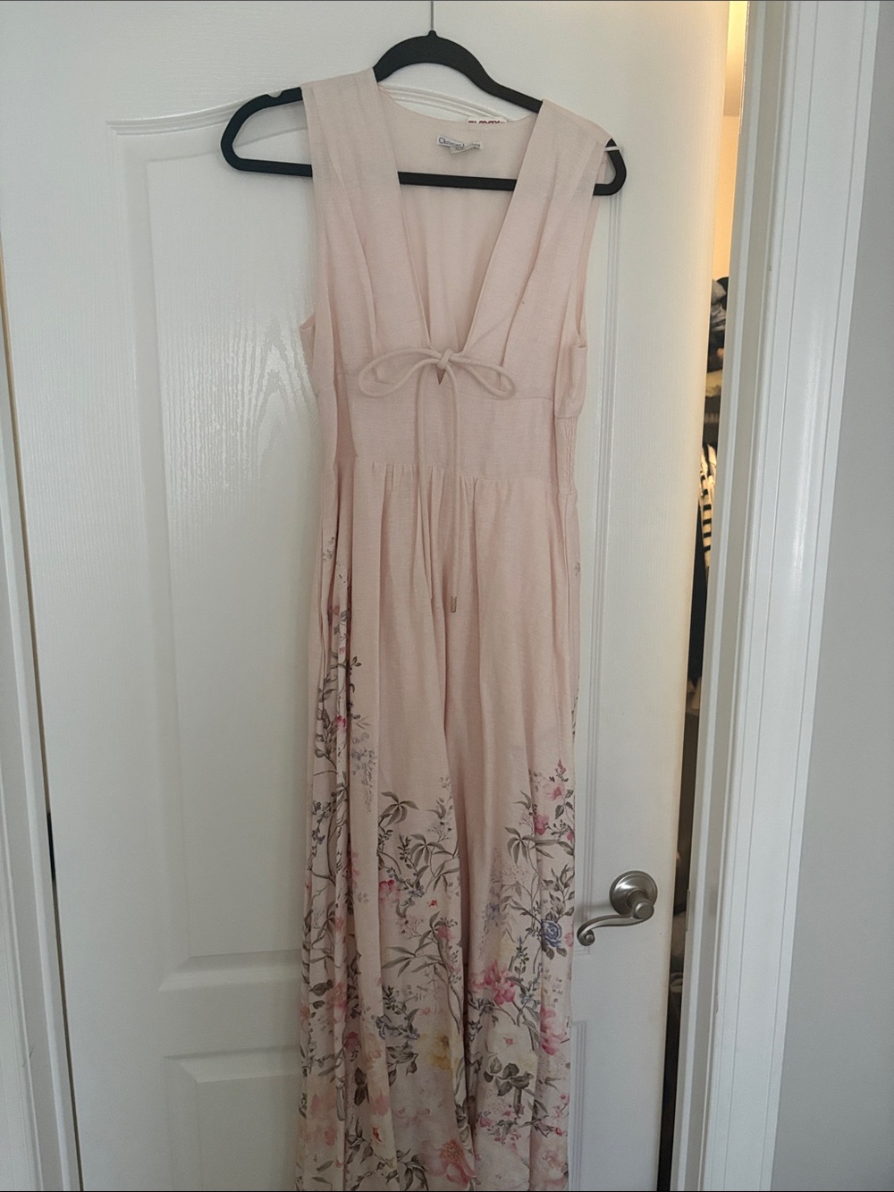 Christian Lacroix by Vista Alegre Soft Pink Floral Maxi Dress